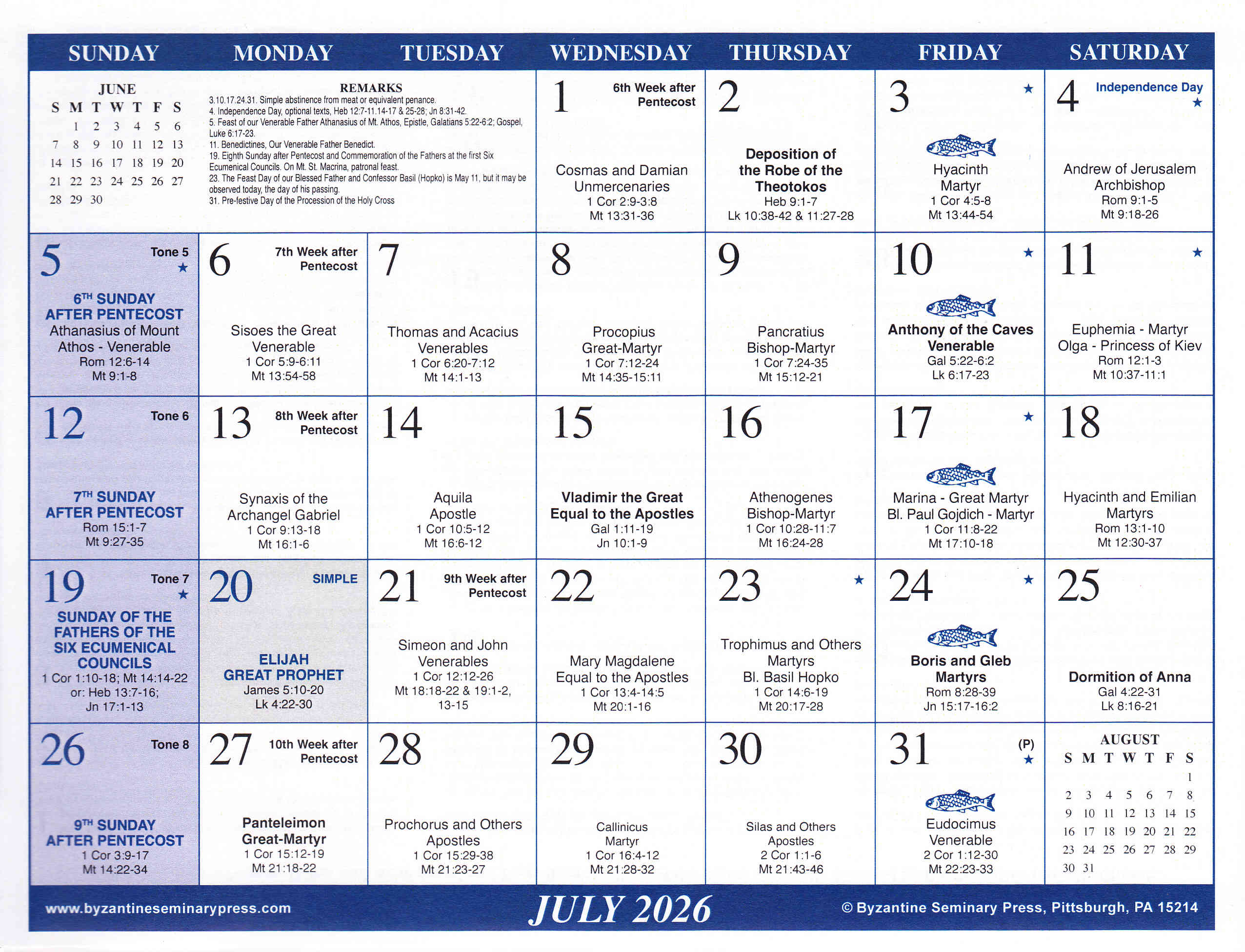 Calendar
