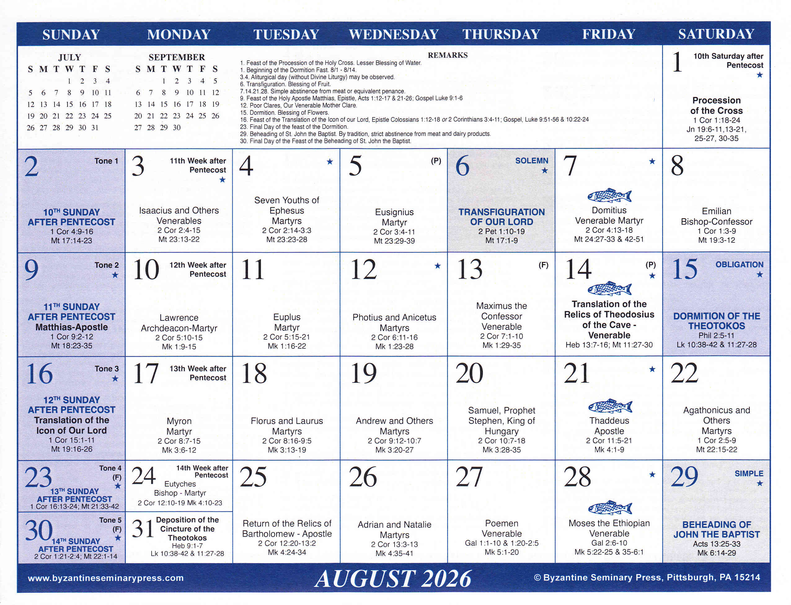 Calendar